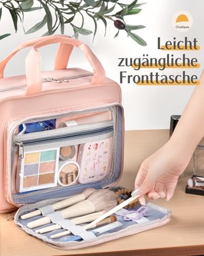 51oudviwll. ac .jpg Chakipee Wasserdichte Reisekulturbeutel zum Aufhängen für Damen – Leichte Waschtasche mit Klarfenster, Ideal für Make-up