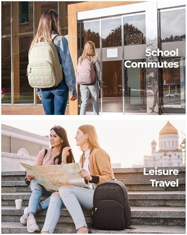 51p0veiatsl. ac 1.jpg Bagsmart Laptop Rucksack für Frauen Schwarz Reiserucksack Schulrucksack Teenager