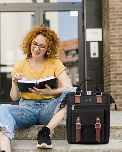 51qdlqw7twl. ac .jpg LOVEVOOK Damen Wasserdicht Schulrucksack Schwarzujetzt shoppen! OEKO-TEX STANDARD 100