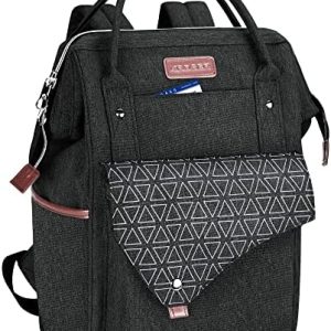 KROSER Wasserfestiger Laptop Rucksack für Frauen 15,6 Zoll Laptop Schul- und Business-Rucksack mit USB-Ladeanschluss Wom
