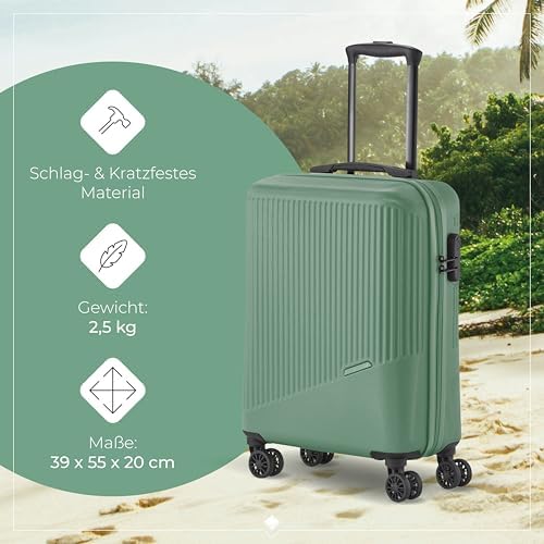 51stdy0abl. ac .jpg Travelite Beautycase Hartschale Handgepäck, 36 cm, 17 Liter - Kosmetikkoffer mit Organizer- und Aufsteckfunktion für Rei