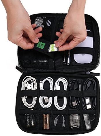 51t0n8deohl. ac 2.jpg bagsmart Elektroniktasche, Powerbank und USB-Sticks, Reisefremden, Flugzeug, moderne Design, 2-Schwarz
