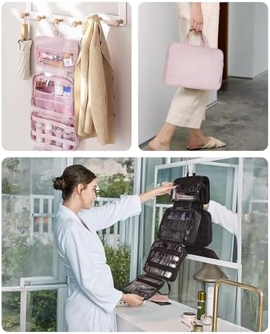 51teyfkngil. ac 1.jpg Bagsmart Großkulturtasche für Damen zum Aufhängen | Bagsmart Reisepuffer Kosmetiktasche Dame | Bagsmart Schmuck Organiz