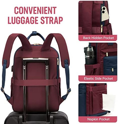 51tsgpsogel. ac .jpg Laptop Schulrucksack LOVEVOOK Damen Wasserabweisend Eleganter Schultasche für Schule Uni Reise Khaki Beige