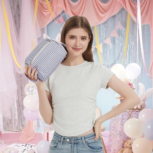 51ucwfdpxvl. ac 1.jpg Narwey Minzgrün Kulturtasche Damen Reise Make-up-Tasche Weit Offene Tasche Kosmetiktasche