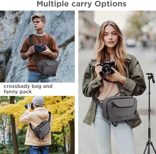 51vdbnwrovl. ac .jpg DSLR Kameratasche wasserdicht mit Stativhalterung Umhängetasche für Fotografen (Schwarz)
