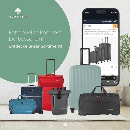 51vz 58jhnl. ac .jpg Travelite Beautycase Hartschale Handgepäck, 36 cm, 17 Liter - Kosmetikkoffer mit Organizer- und Aufsteckfunktion für Rei