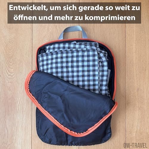 51wcdhecm0l. ac .jpg OW-Travel Koffer Kompression Packwürfel für Reiseurlaub und Business Reisen. 4stückiger Koffer Organizer. Reisetasche Ko
