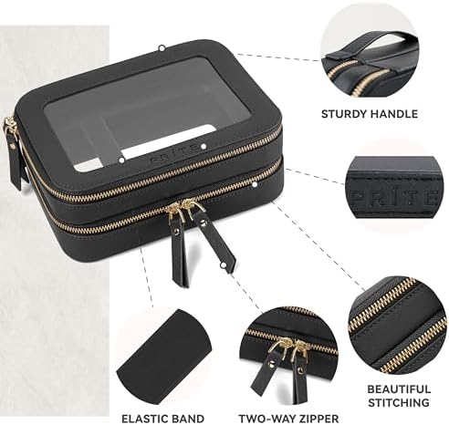 51we2ku6tvl. ac .jpg Prite Transparent Kosmetiktasche Durchsichtig Kulturtasche Damen Reise Organizer Wasserdicht Auto Organizer