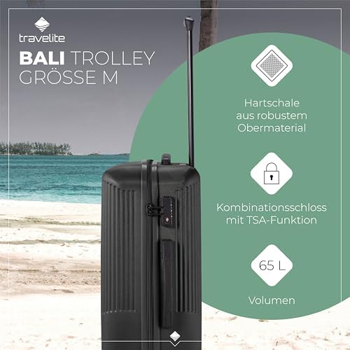 51xljknvbal. ac .jpg Travelite Beautycase Hartschale Handgepäck, 36 cm, 17 Liter - Kosmetikkoffer mit Organizer- und Aufsteckfunktion für Rei