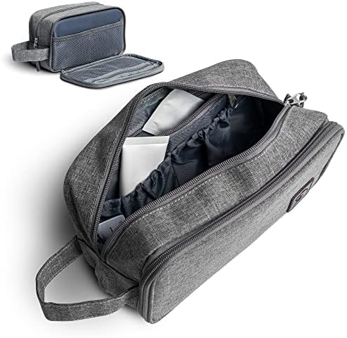 51yo0ryb5ll. ac 1.jpg Obics Kulturbeutel Gross grau 8L XL - für Herren & Damen - zum Aufhängen & mit Spiegel - 10 Fächer - ideal für Camping &