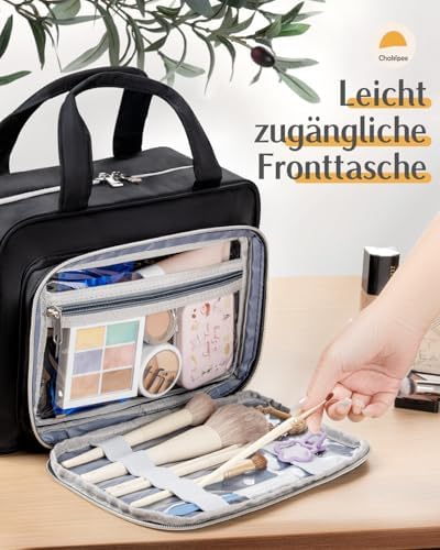51yxwpmh08l. ac .jpg Chakipee Wasserdichte Reisekulturbeutel zum Aufhängen für Damen – Leichte Waschtasche mit Klarfenster, Ideal für Make-up