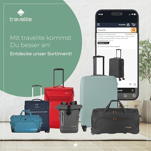 51yyo2btf2l. ac .jpg Travelite Beautycase Hartschale Handgepäck, 36 cm, 17 Liter - Kosmetikkoffer mit Organizer- und Aufsteckfunktion für Rei