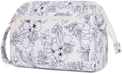 51zhjsxaqrl. ac 1.jpg Narwey Minzgrün Kulturtasche Damen Reise Make-up-Tasche Weit Offene Tasche Kosmetiktasche