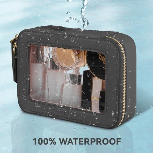 51bbsn1xdwl. ac .jpg Prite Transparent Kosmetiktasche Durchsichtig Kulturtasche Damen Reise Organizer Wasserdicht Auto Organizer