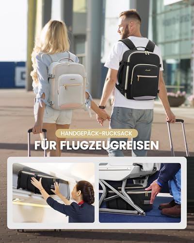 51bu7tzcx5l. ac .jpg LOVEVOOK Ryanair Handgepäck für Damen Herren | Carry On Tasche 40x30x20cm | Eurowings Wizz Cabine Richtung | Laptop Komp
