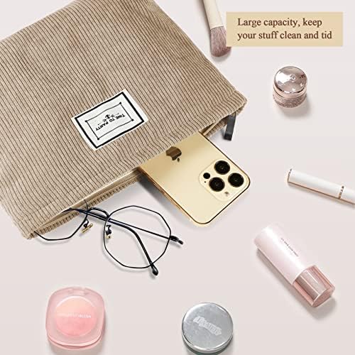 51bvanpefl. ac .jpg Yosemy Multifunktional Kosmetiktasche Waschtasche für Damen | Yosemy Khaki Cord-Kosmetiktasche zur Reise | Yosemy Multi