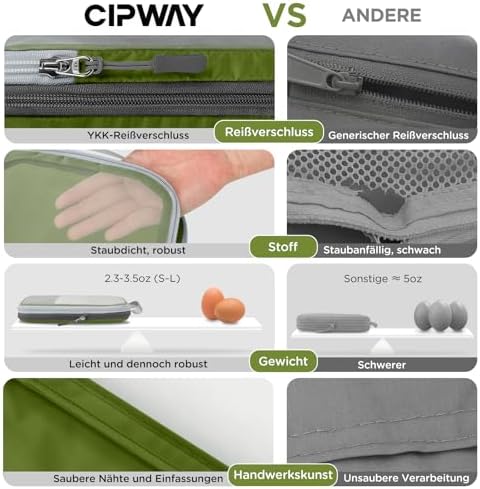 51dem6mze2l. ac .jpg Cipway Kompression Koffer Organizer Set für Reiseorganizer