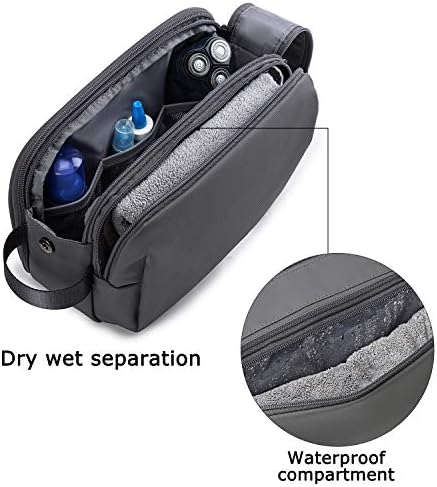 51ejzekcjl. ac 1.jpg Bagsmart Wasserkräfte widerstehende Reisekulturtasche für Männer