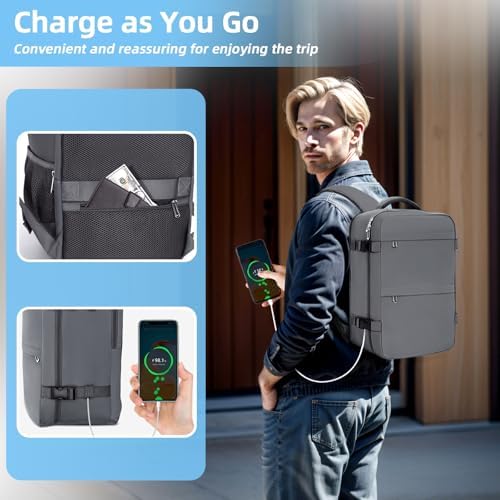 51eolwv44fl. ac .jpg Cmezevi Reiserucksack 20L für Business und Reisen - Beige