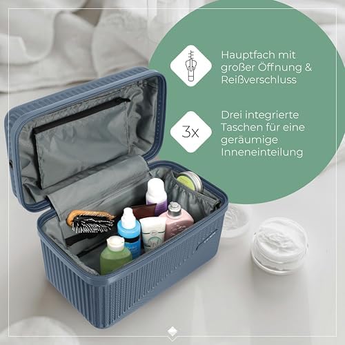 51eqz1vedfl. ac .jpg Travelite Beautycase Hartschale Handgepäck, 36 cm, 17 Liter - Kosmetikkoffer mit Organizer- und Aufsteckfunktion für Rei