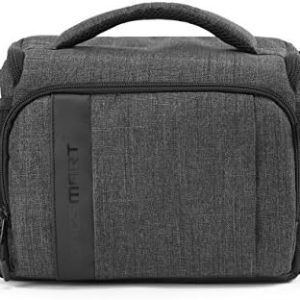 Kameratasche Bagsmart Spiegelreflex DSLR Fototasche mit Regenschutzhülle Grau