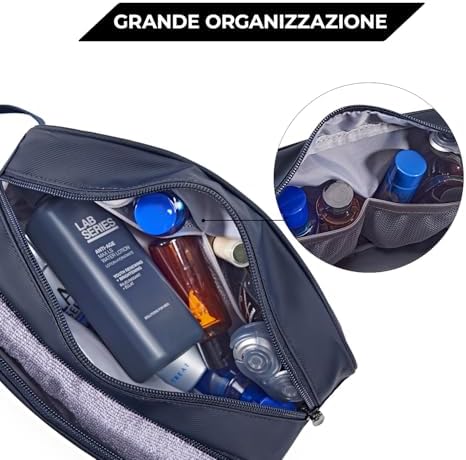 51ezk5mnzl. ac 1.jpg Bagsmart Wasserkräfte widerstehende Reisekulturtasche für Männer