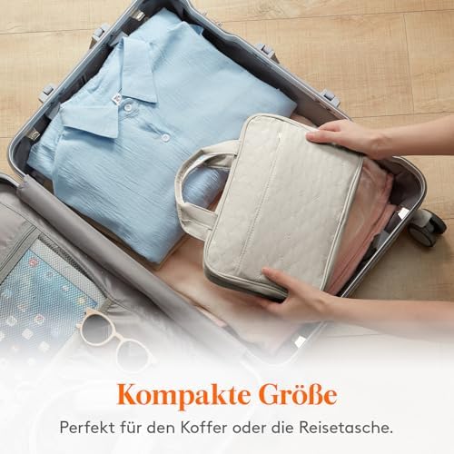 51fudwoycpl. ac .jpg Lifewit Reise Kulturbeutel Damen zum Aufhängen mit Organizer Funktion Groß Pink Recycled Claim Standard 100