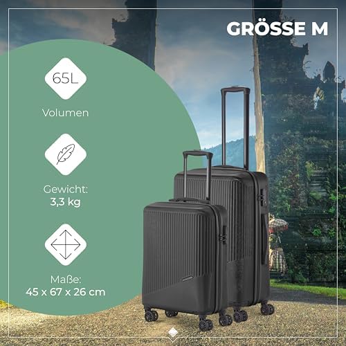 51gmf9p4 el. ac .jpg Travelite Beautycase Hartschale Handgepäck, 36 cm, 17 Liter - Kosmetikkoffer mit Organizer- und Aufsteckfunktion für Rei