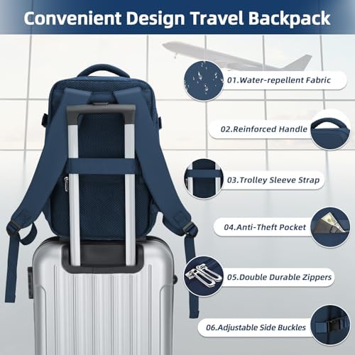 51iegcazwkl. ac .jpg Cmezevi Reiserucksack 20L für Business und Reisen - Beige