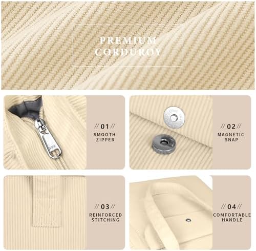 51isevxvktl. ac .jpg IGOLUMON Handtaschen Damen mit Reißverschluss und Magnetischer Druckknopf für Arbeit und Reisen - Große Tasche zum Trage