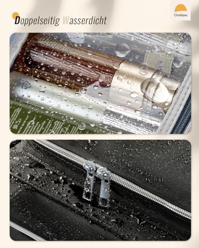 51jkimcgafl. ac .jpg Chakipee Wasserdichte Reisekulturbeutel zum Aufhängen für Damen – Leichte Waschtasche mit Klarfenster, Ideal für Make-up