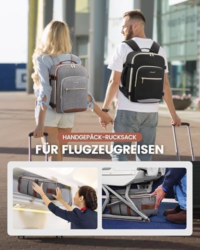 51ldkolq2wl. ac .jpg LOVEVOOK Ryanair Handgepäck für Damen Herren | Carry On Tasche 40x30x20cm | Eurowings Wizz Cabine Richtung | Laptop Komp