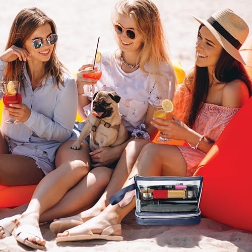 51lviwzltxl. ac .jpg BUTLERBELL Transparenter Kulturbeutel | Bliktdicht | Reisegepäck-Damen & Herren (Schwarz) | Flüssigkeiten transportieren