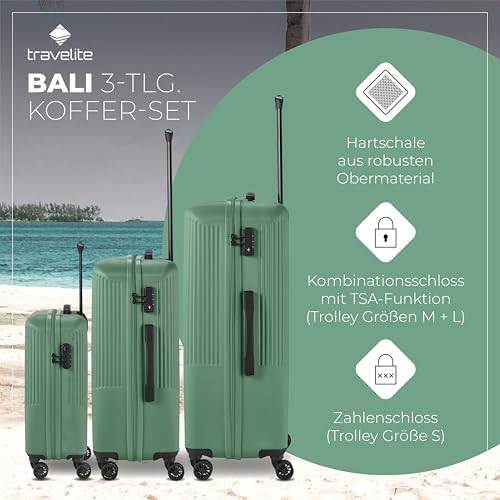 51no8ftpcnl. ac .jpg Travelite Beautycase Hartschale Handgepäck, 36 cm, 17 Liter - Kosmetikkoffer mit Organizer- und Aufsteckfunktion für Rei