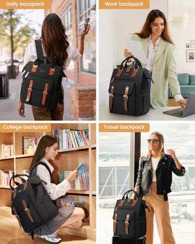 51pjtqzmnvl. ac .jpg LOVEVOOK Damen Wasserdicht Schulrucksack Schwarzujetzt shoppen! OEKO-TEX STANDARD 100