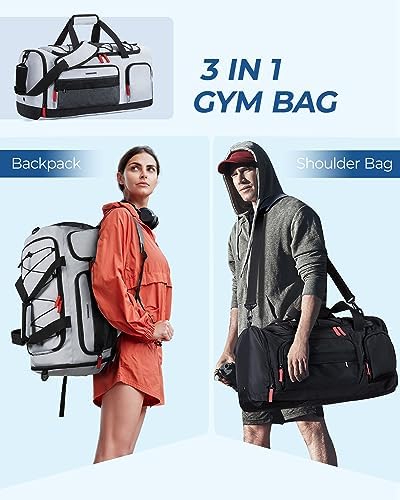 51pqqj1vtxl. ac 1.jpg BagSmart Sporttasche Damen und Herren | Sporttasche mit Schuhfach | Wasserdichte Gym Bag | Reisetasche | trainingstasche