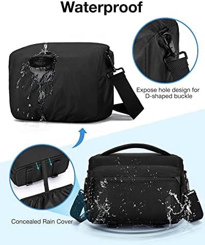 51ptd5tdrfl. ac .jpg Bagsmart SLR DSLR Kameratasche Wasserdicht für Spiegelreflexkamera mit Regenhülle