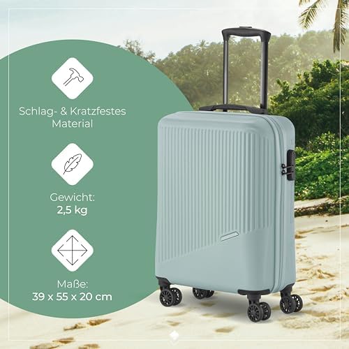 51qma43wsxl. ac .jpg Travelite Beautycase Hartschale Handgepäck, 36 cm, 17 Liter - Kosmetikkoffer mit Organizer- und Aufsteckfunktion für Rei