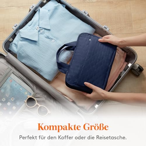 51sgkdouxl. ac .jpg Lifewit Reise Kulturbeutel Damen zum Aufhängen mit Organizer Funktion Groß Pink Recycled Claim Standard 100