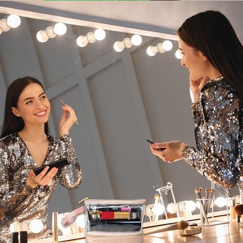 51tphyvo nl. ac .jpg BUTLERBELL Transparenter Kulturbeutel | Bliktdicht | Reisegepäck-Damen & Herren (Schwarz) | Flüssigkeiten transportieren