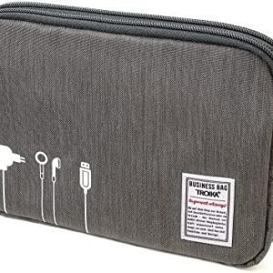 Troika Business Tech Pouch Kabeltasche Grau