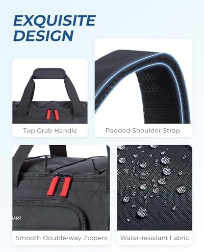 51vvt5fverl. ac 1.jpg BagSmart Sporttasche Damen und Herren | Sporttasche mit Schuhfach | Wasserdichte Gym Bag | Reisetasche | trainingstasche