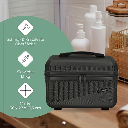 51vsnourckl. ac .jpg Travelite Beautycase Hartschale Handgepäck, 36 cm, 17 Liter - Kosmetikkoffer mit Organizer- und Aufsteckfunktion für Rei