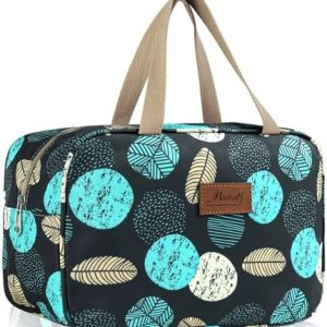 Aucuu Voll Größe Reise Kulturbeutel für Damen mit Make-up Tasche Organizer Griffe