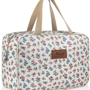 Aucuu Volle Größe Reise Kulturbeutel Damen, Make-up Tasche Organizer für Damen, Großkraftig Waschtasche mit Griff